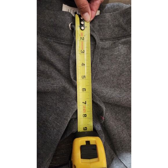 Aeropostale Women's Gray Logo Drawstring Joggers/Sweatpants Large Sequined Logo - Picture 5 of 12